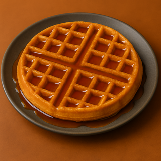 Gofre Con Sirope De Arce