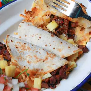 Quesadillas Pastor.
