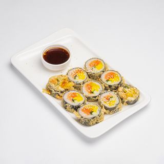 Жареный ким паб с семгой