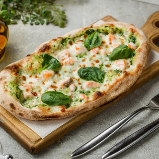 Solo піца з лососем та креветками (180 г)