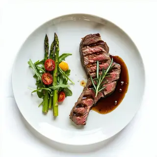 Bistecca di maiale con contorno