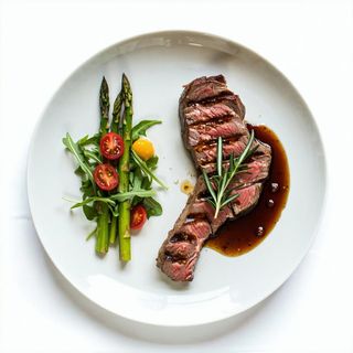 Bistecca di maiale con contorno