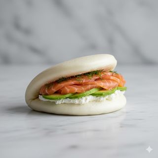 Bao salmone e Philadelphia