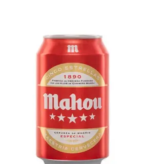 Cerveza Mahou rojo 330ml