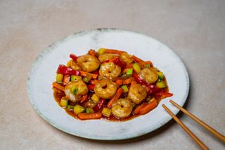 Creveți în sos chilli