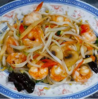 Chop Suey de Gambas