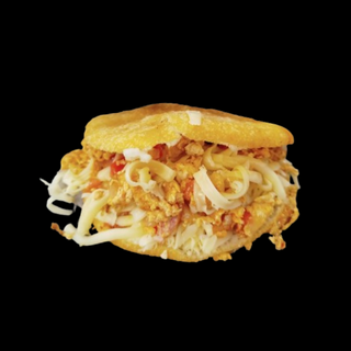 Arepa de huevos revueltos 