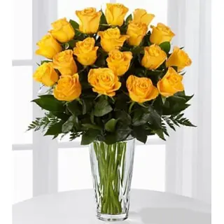 Buchet 15 Trandafiri Galbeni