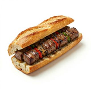 Sandwich Brochette De Viande