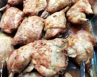 Pernas de Frango Assadas no Forno