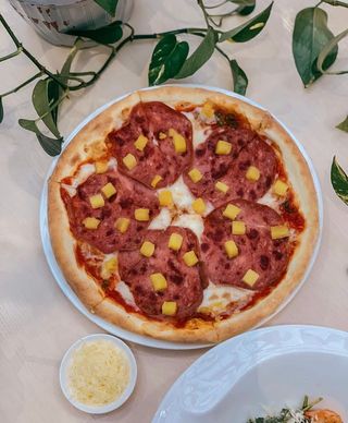 Пицца Ветчина с ананасом ( 34 см. )