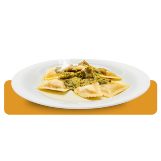 Mazar, mezzelune di cernia con gambero rosso e pistacchio (350gr)