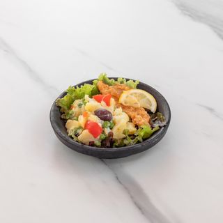 Filetes de Pescada com Salada Russa 