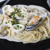 Pâtes Sauce Blanche Fruits de Mer + 2 Doights de Fatma