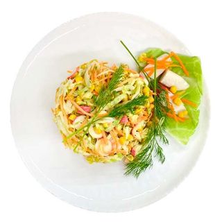 Աղցան  ծովախեցգետնով