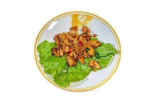 Phad khing neua ( manzo con zenzero)