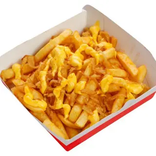 Картофель фри с сырным соусом (120г)