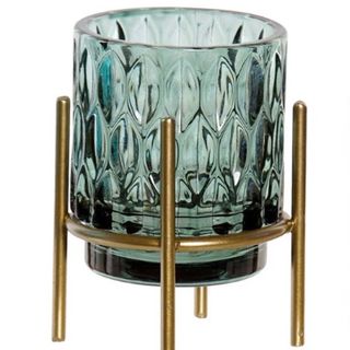 Portavela Cristal Metal 