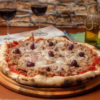 Pizza de atún
