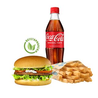 VEKE® Вегетариански бургер голямо меню