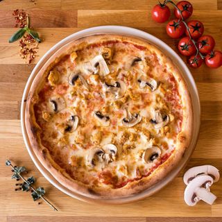 Pizza Pollo e Funghi XXL