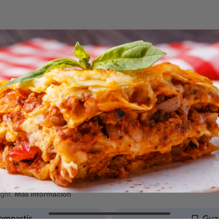 Lasaña de bœuf halal casera 