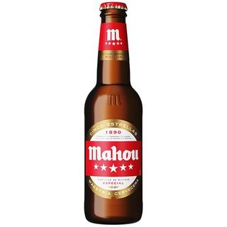 Cerveza Mahou 5 Estrellas Botella 33cl.