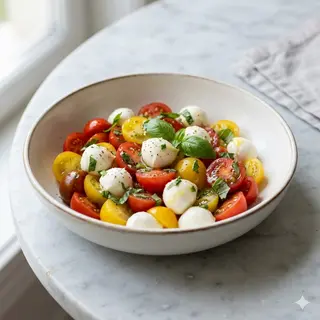 Ensalada De Tomate Y Mozzarella Baby
