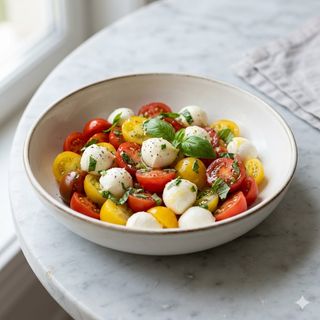 Ensalada De Tomate Y Mozzarella Baby