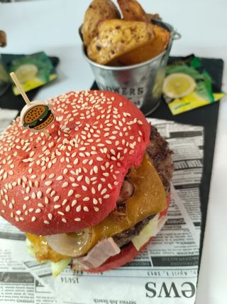 Hamburguesa bull's eye + bebida