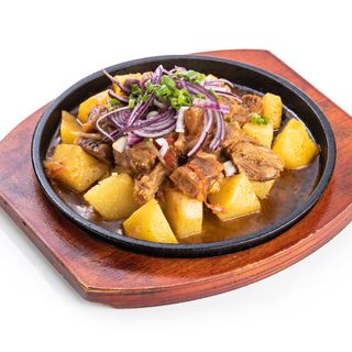 Куырдак из тушеной мякоти говядины