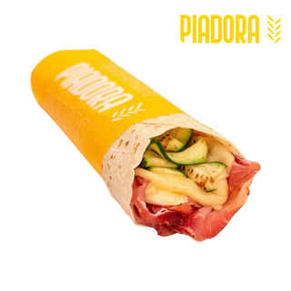 Speck, provola alla piastra e zucchine grigliate