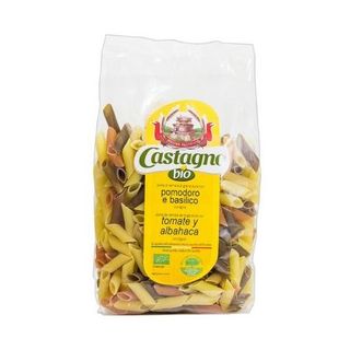 Pasta Macarrones Albahaca Y Tomate...