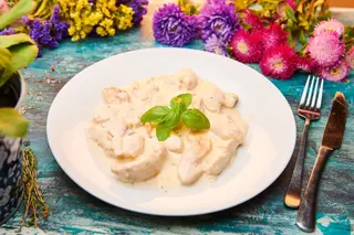 Pui cu gorgonzola