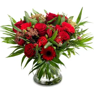 Buchet 15 flori rosii