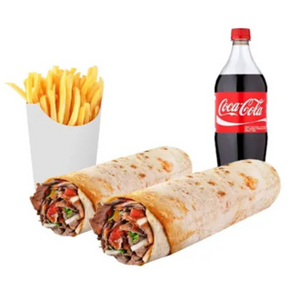 1 Patatas + Coca-Cola (1.25 lt.) + 2 durum