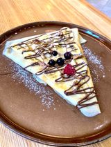 Блины с бананом и нутеллой