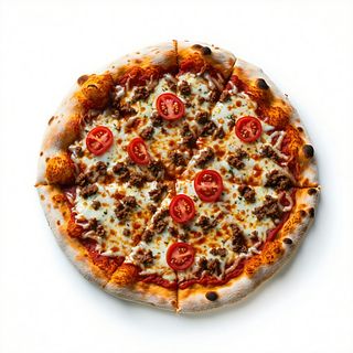 Pizza le rosse wurstel