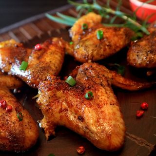 Alitas pollo 8 uds con arroz/patatas