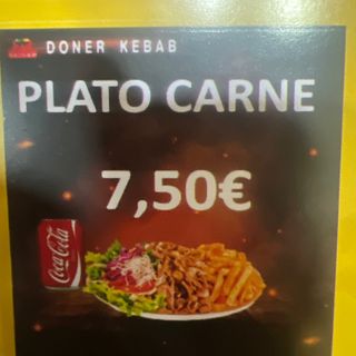 Menú Plato Con Carne