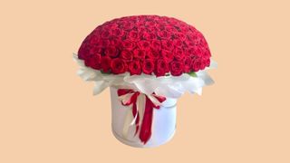 201 სამეფო ჰოლანდიური ვარდები ყუთში