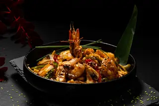 Shrimp noodles