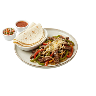 Carne ranchera con queso