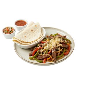 Carne ranchera con queso