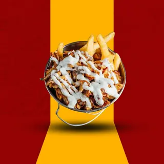 Kebab cheese fries