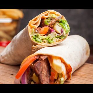 Chicken & Lamb Suya Shawarma