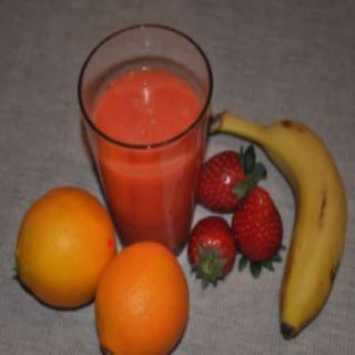 Zumo De Naranja Con Fresa Y Plátano (330 Ml.)