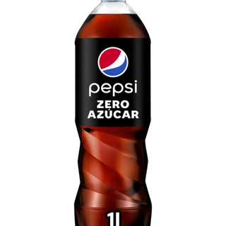 Pepsi Zero Refresco de Cola sin Azúcar Botella 1 Litro