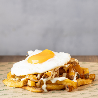 Patatas trufadas con huevo