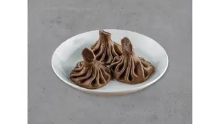 Хинкали с грибами, сметаной и зелёным луком S (3шт)